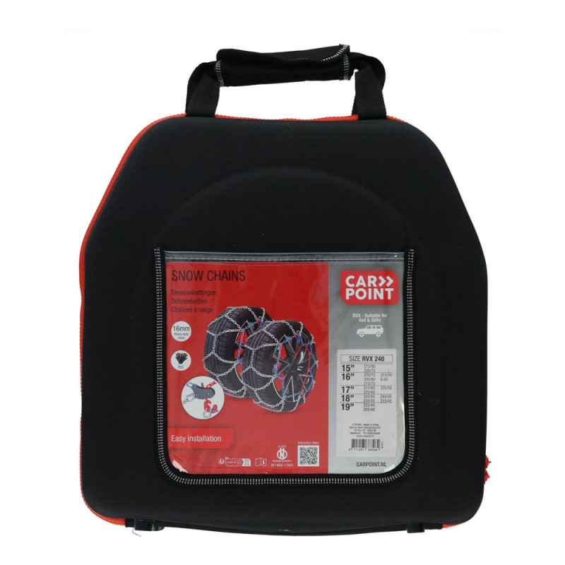 Chaîne à neige RVX-240 16 mm 2 pièces CARPOINT