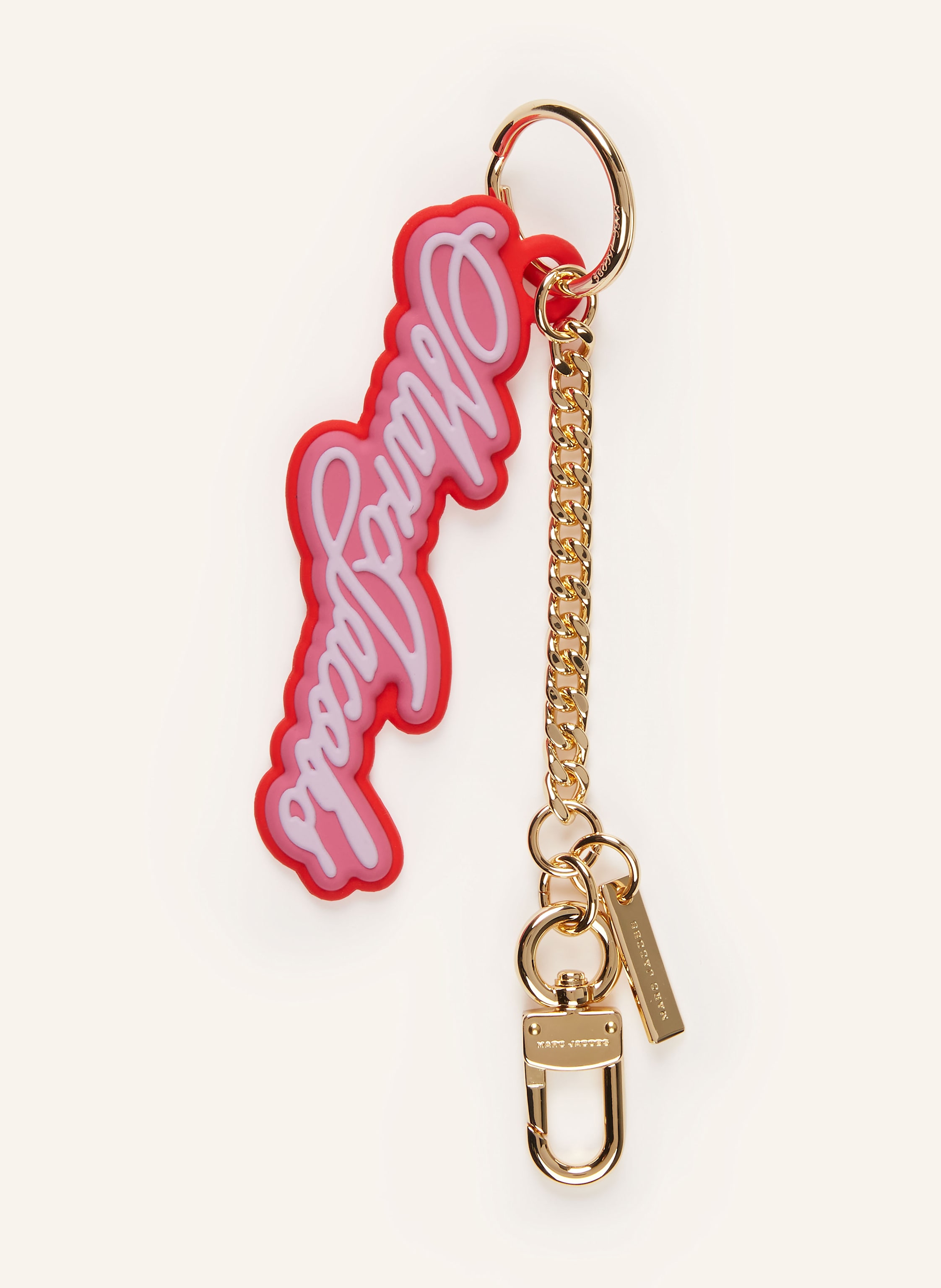 MARC JACOBS Taschenanhänger THE CURSIVE LOGO CHARM