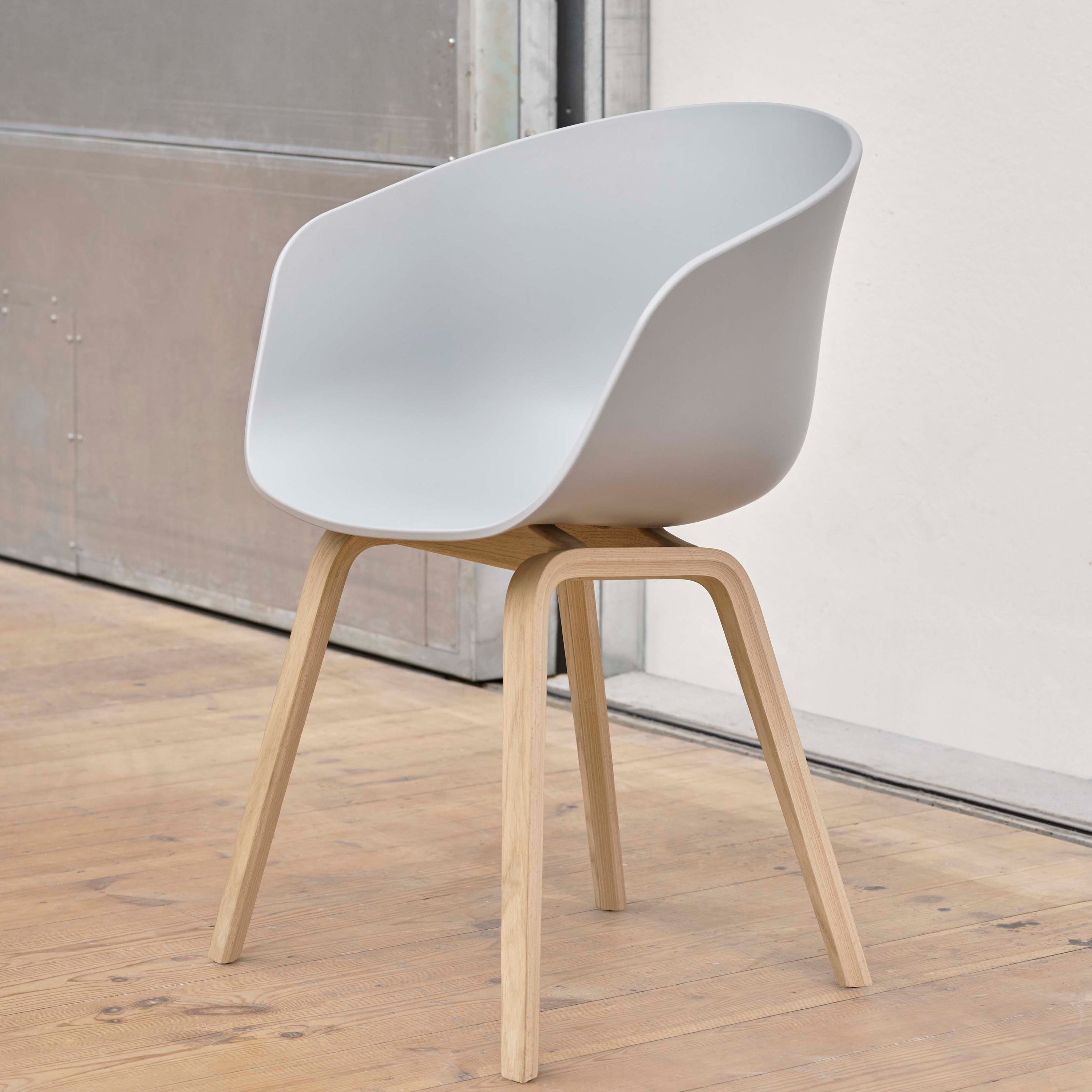 HAY About a Chair AAC222 Stoel - Oak - Concrete Grey