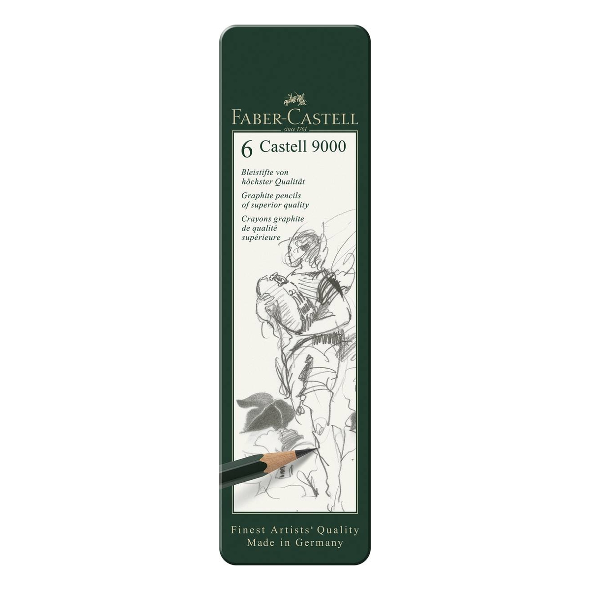Faber-Castell 9000 Pencils 6 Pack