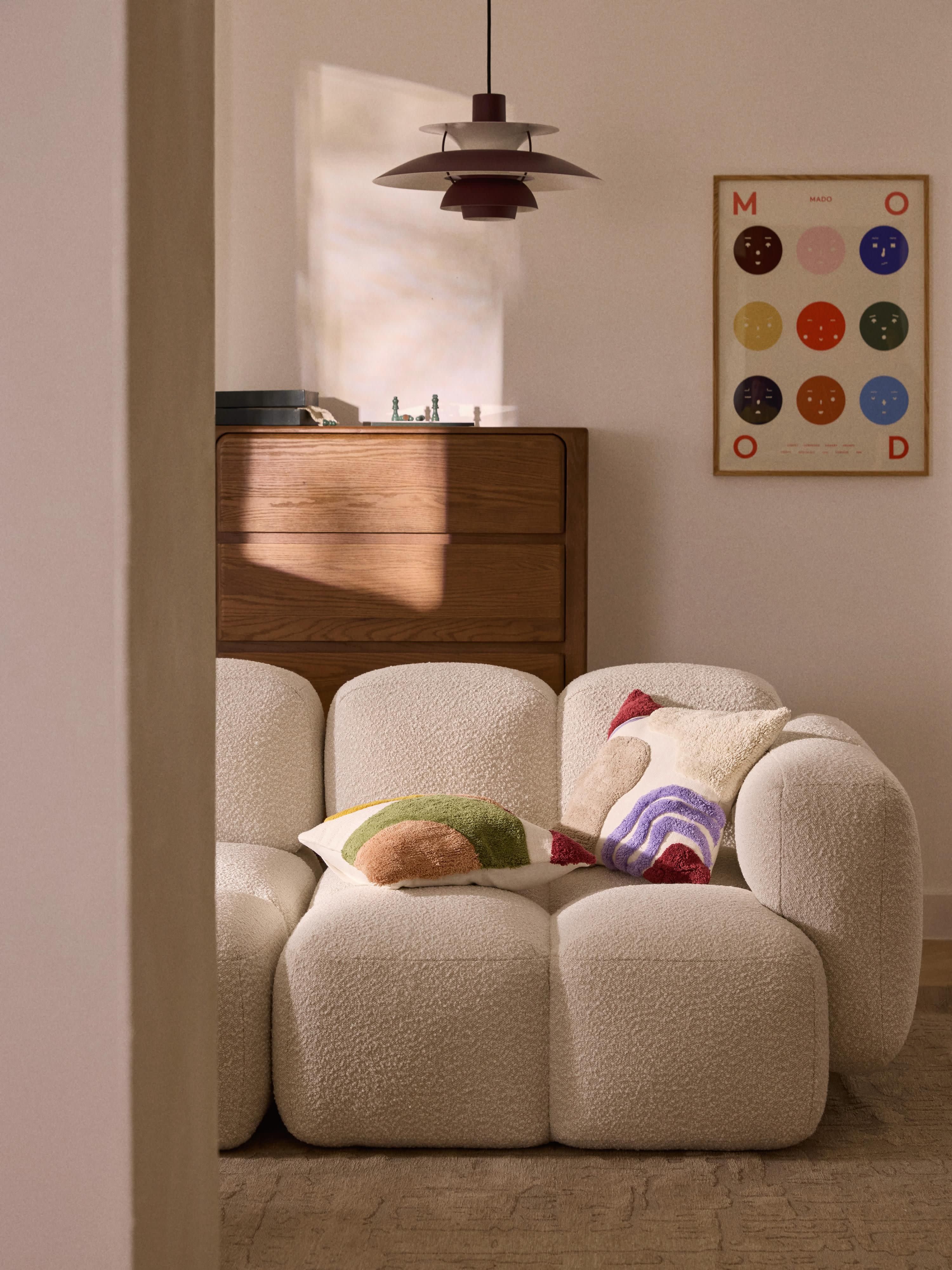 Handgetuftetes Kissen Malu mit Tufting