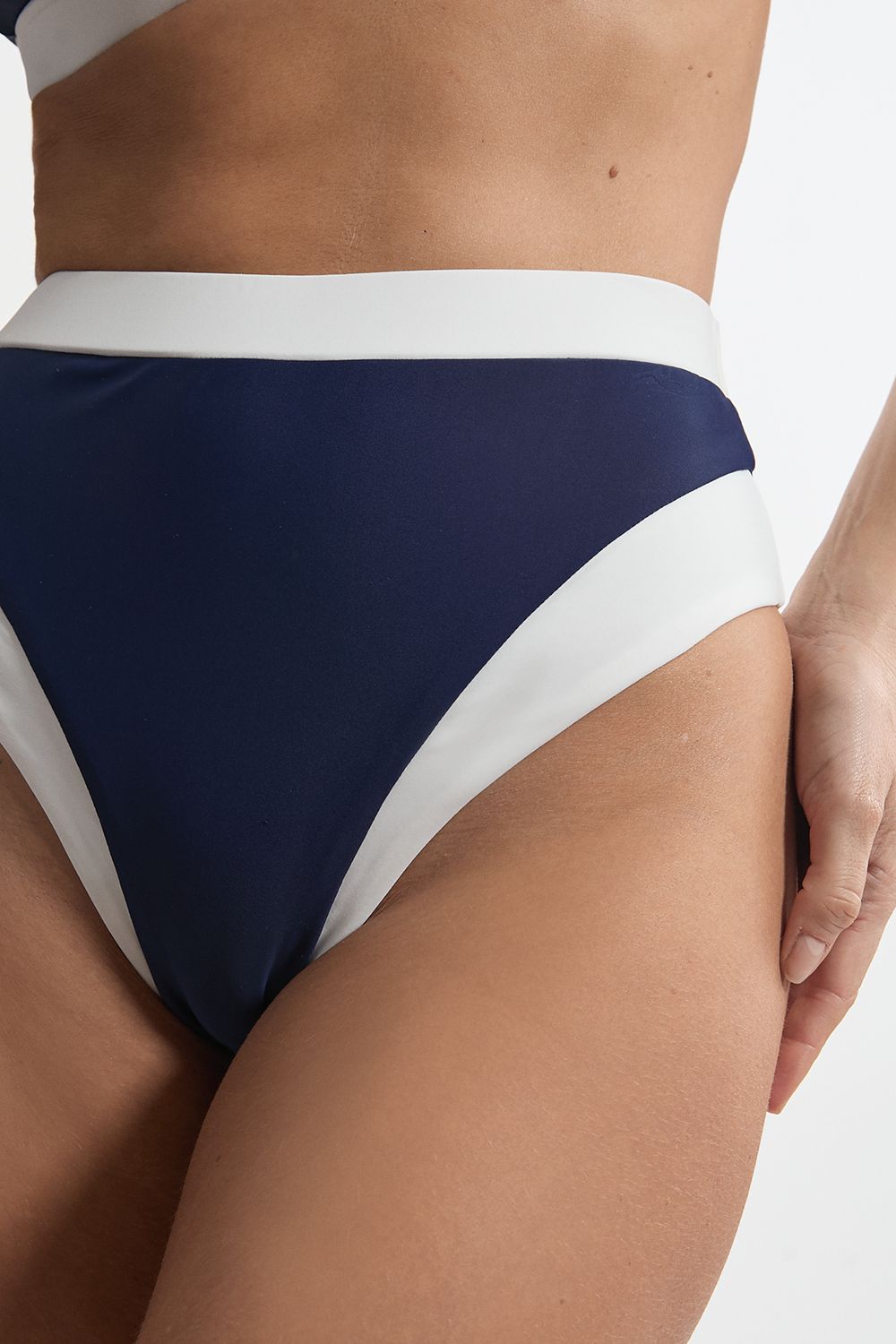KarenMillen Colour Block Bikini Bottoms