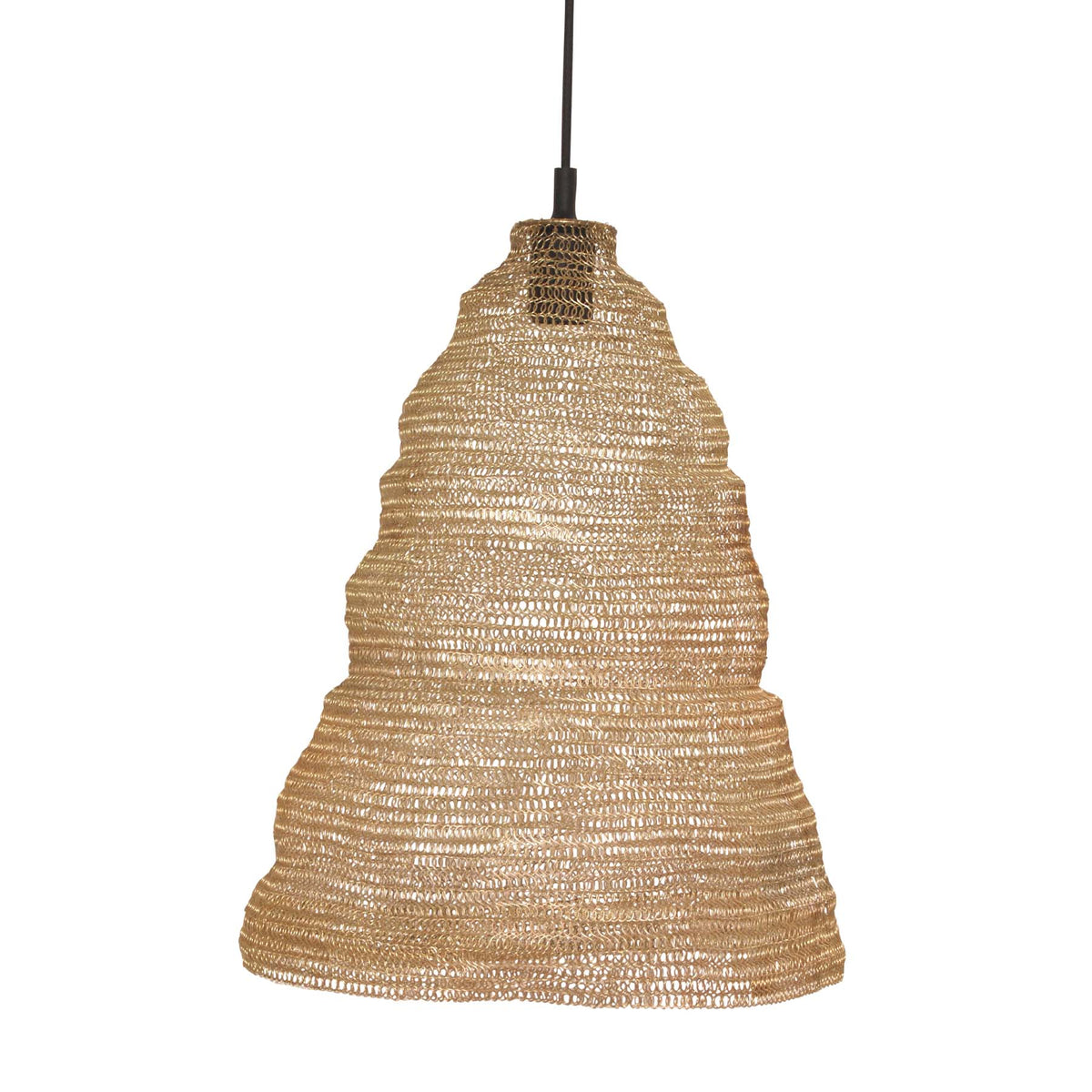 Return to Sender Lampenkap 50 cm van goud geweven metaal