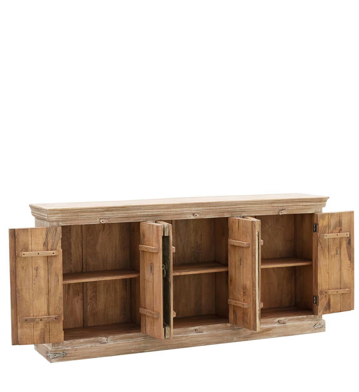 ALHAMBRA - Buffet en bois beige L 210 cm