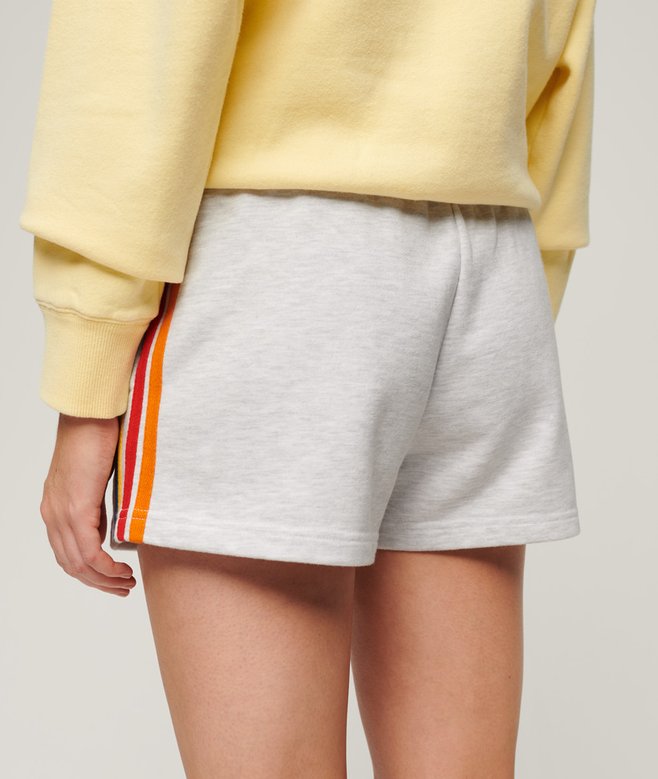 Rainbow Side Stripe Logo Shorts
