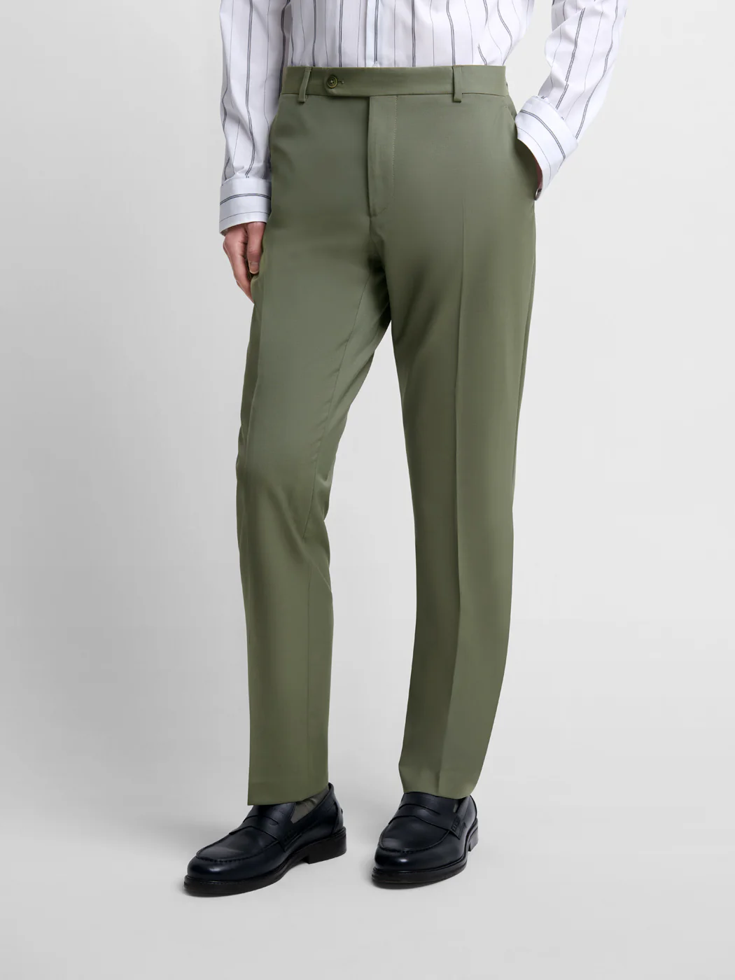 Pantalon de costume slim en laine