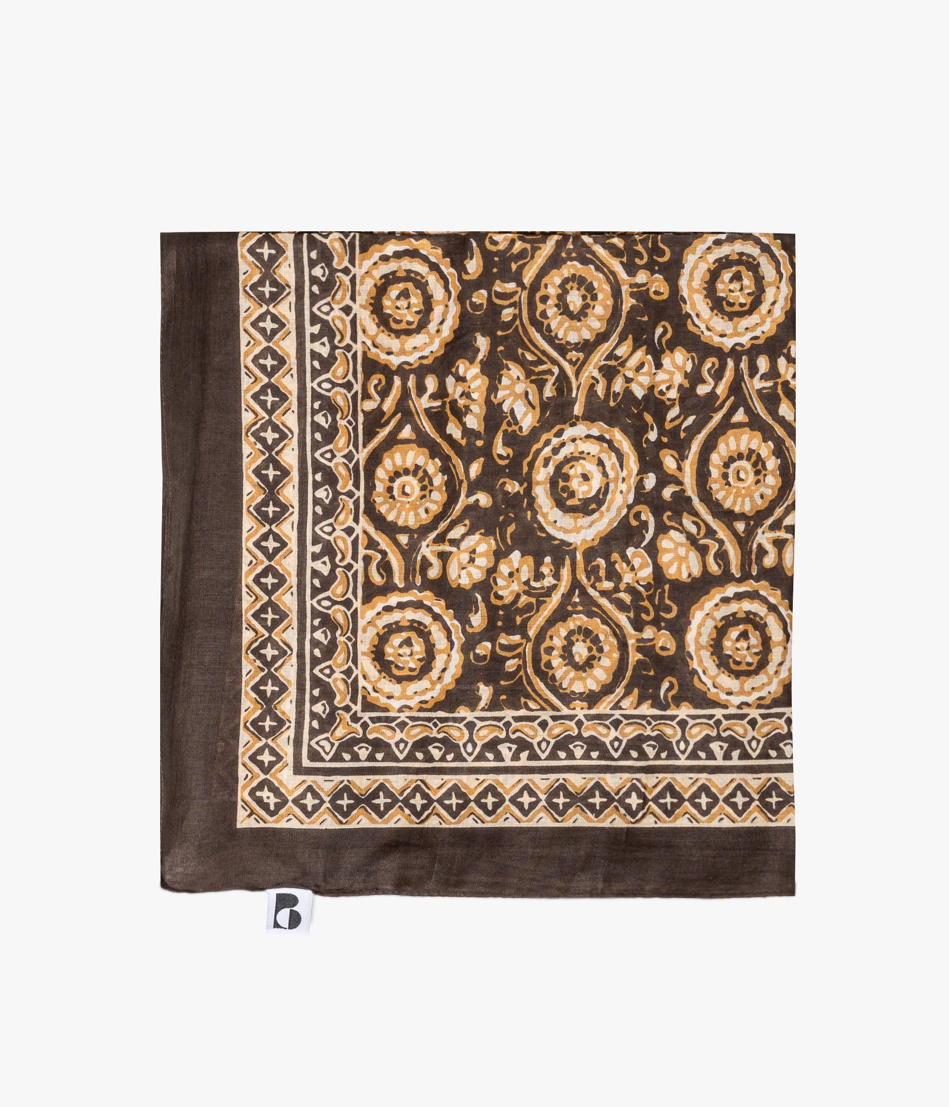 Foulard Marietta marron