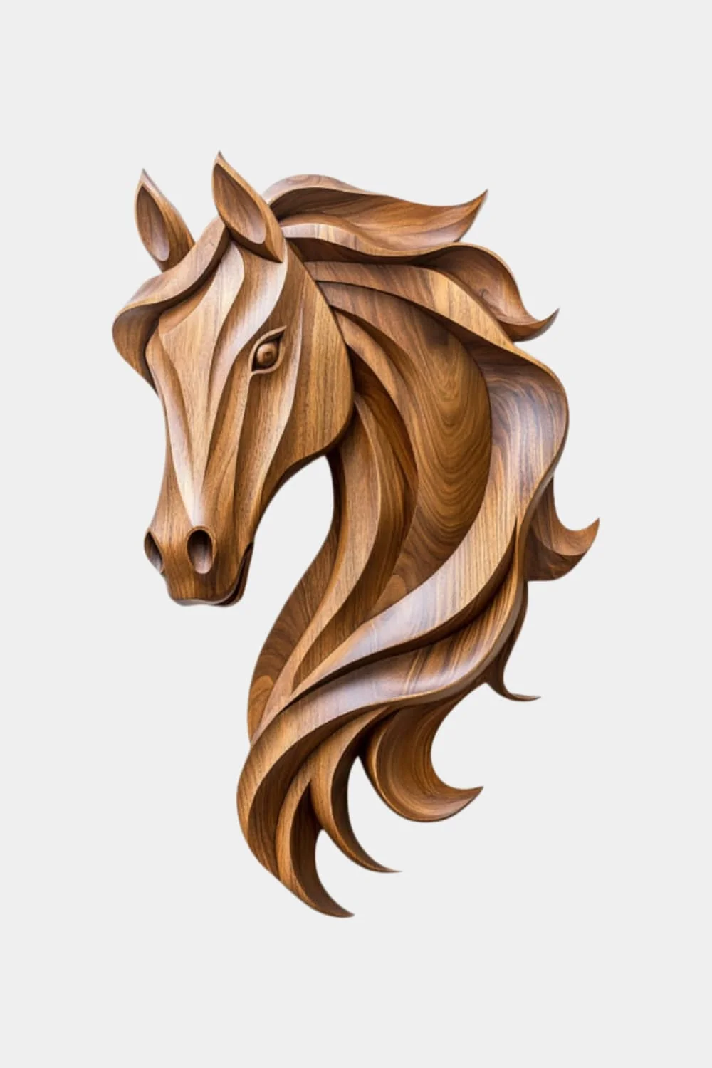 Horse Wood Relief #QA007