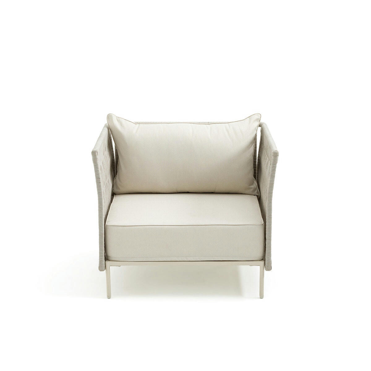 Fauteuil de jardin sangles tressées, Leandra