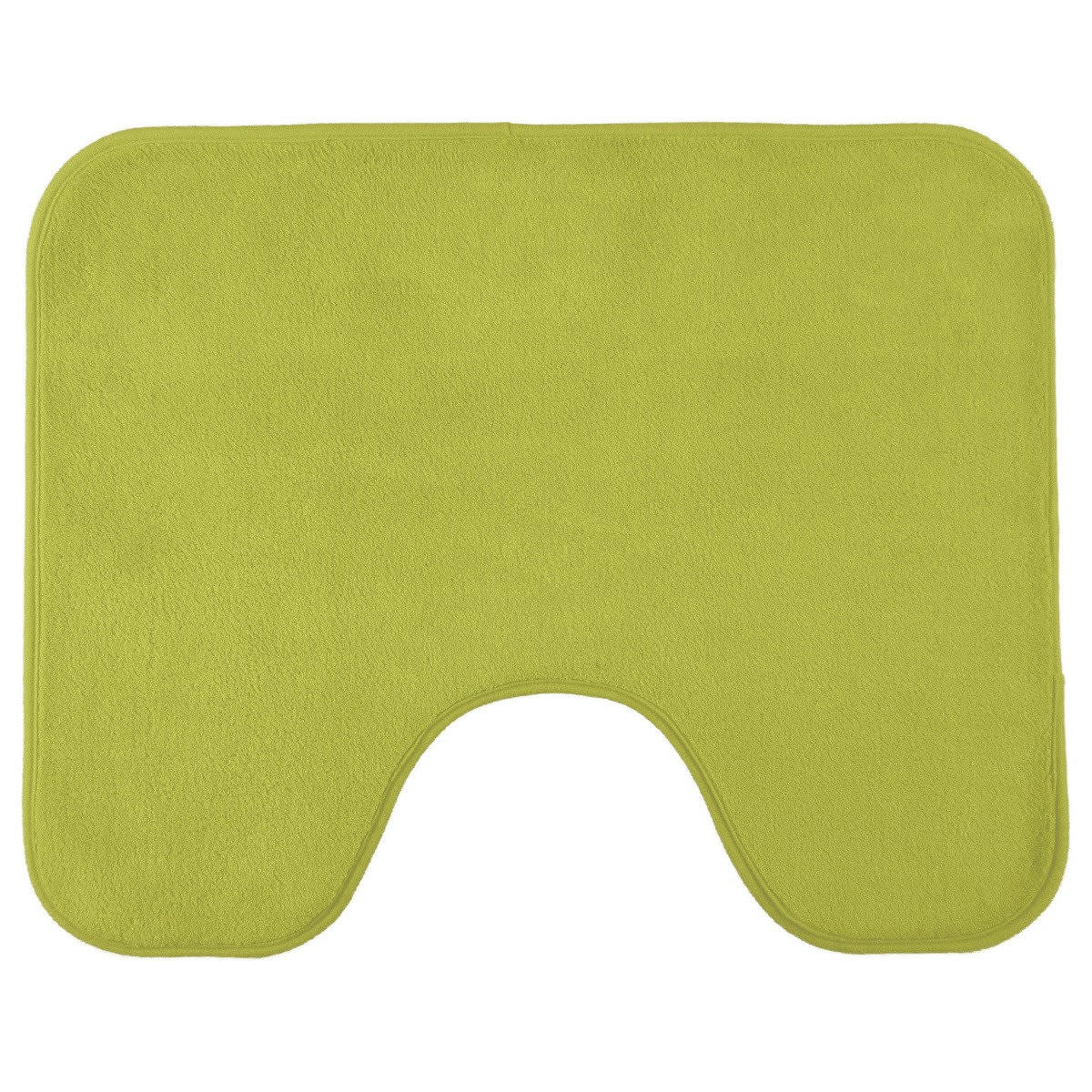 POEME - Tapis de toilette en polyester uni anis 50x40cm