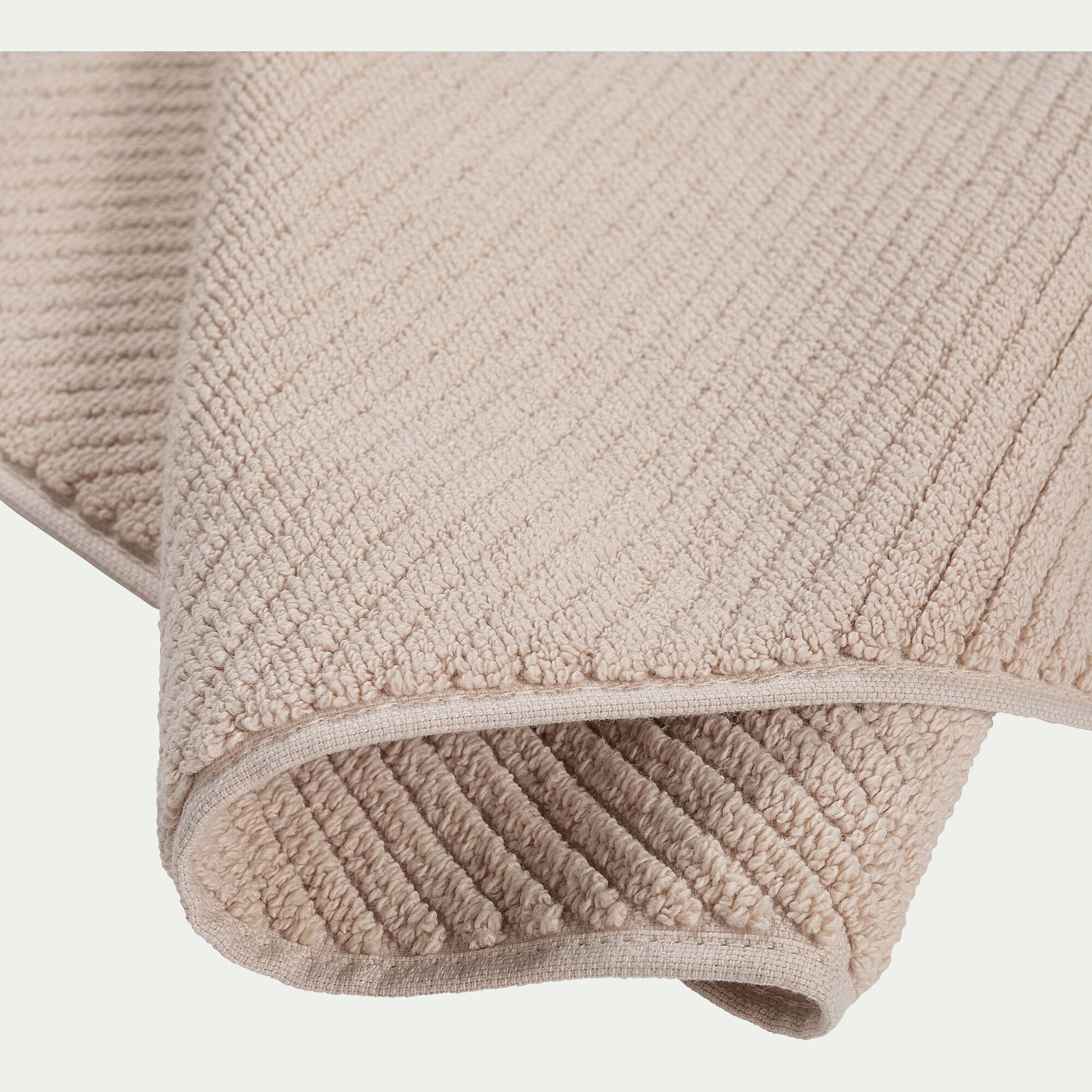 COLINE - Tapis de bain en coton bio - beige alpilles 50x80cm