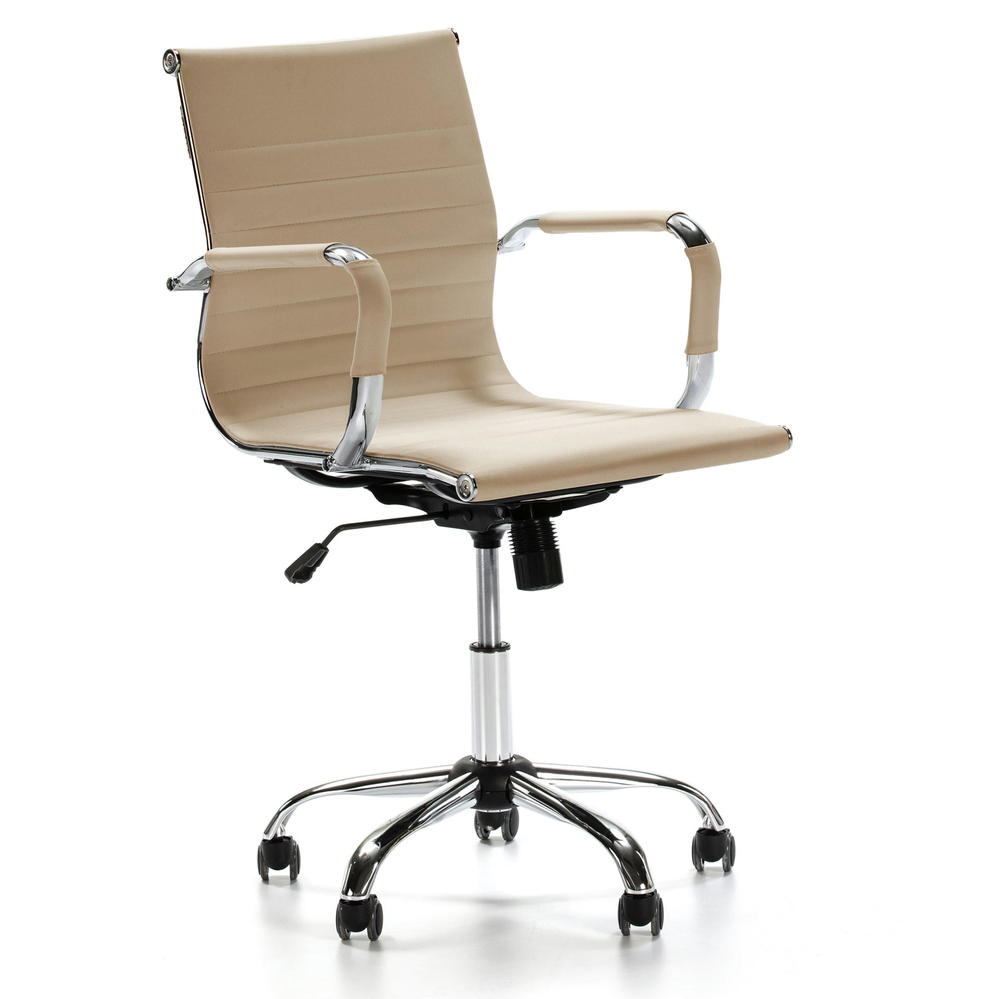 CROMA - Fauteuil de bureau inclinable taupe,cuir synthétique