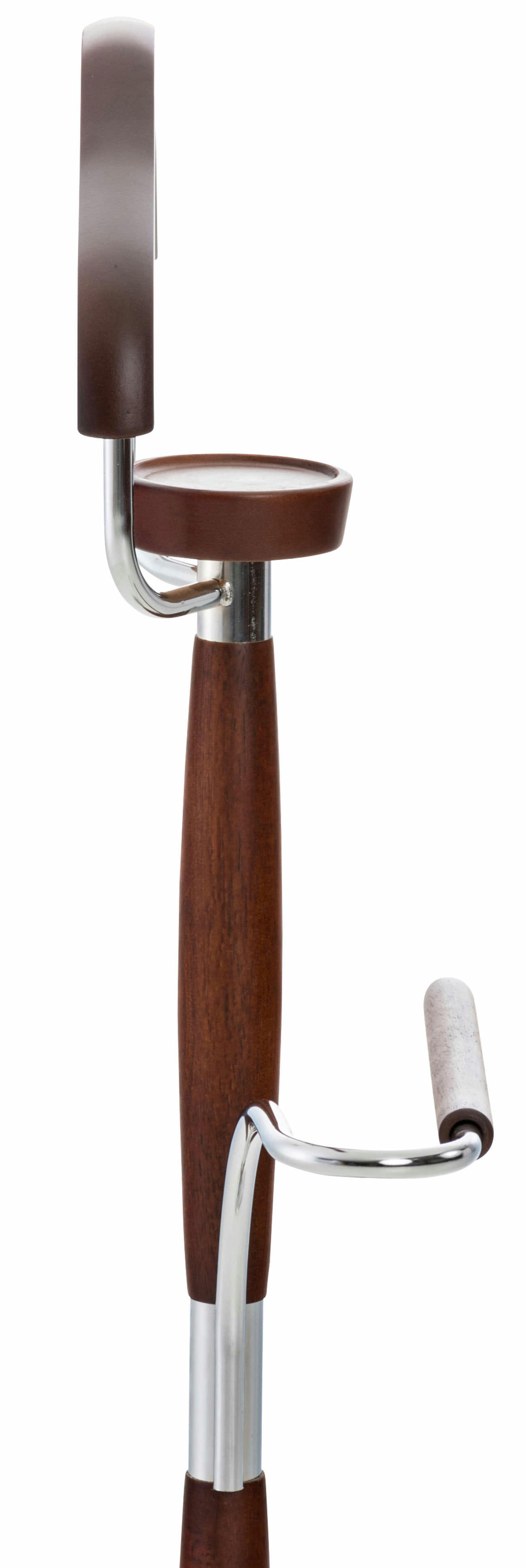 CARDIFF - Valet de chambre avec cintre en métal Wengé