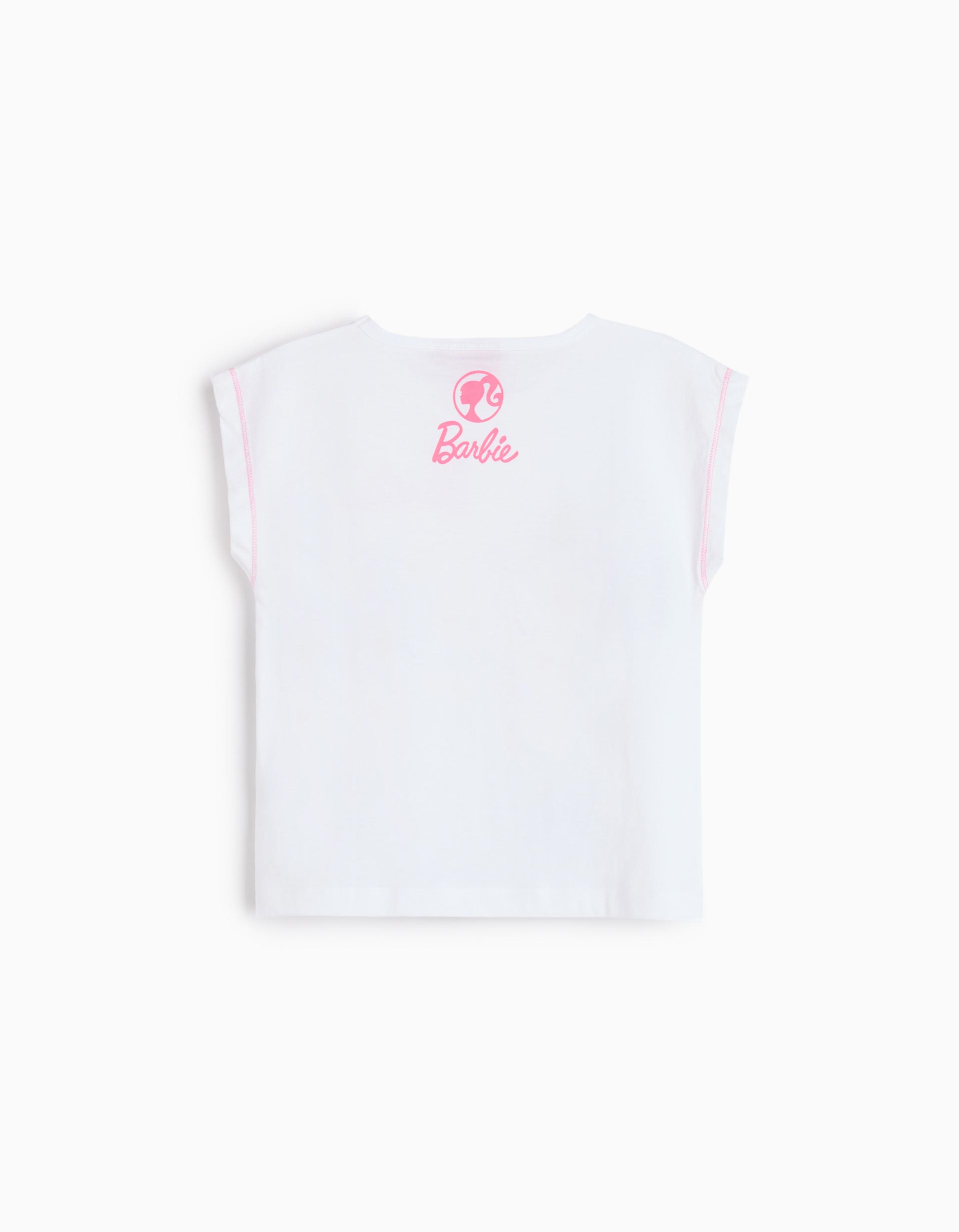 T-shirt 'Barbie', Menina, Branco
