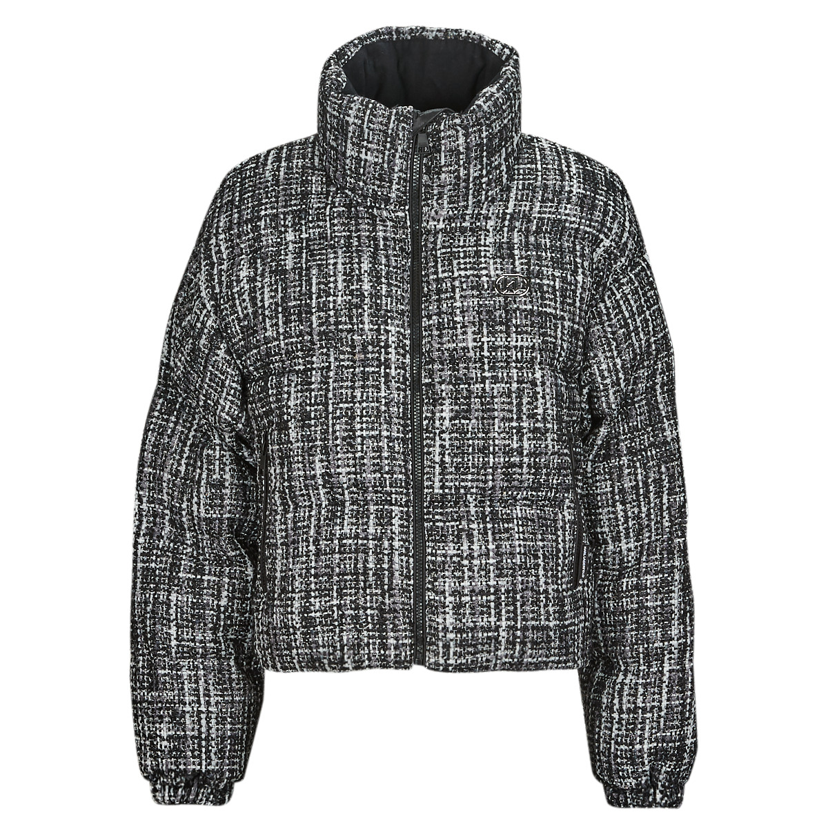 Karl Lagerfeld - BOUCLE PUFFER JACKET - Black / White