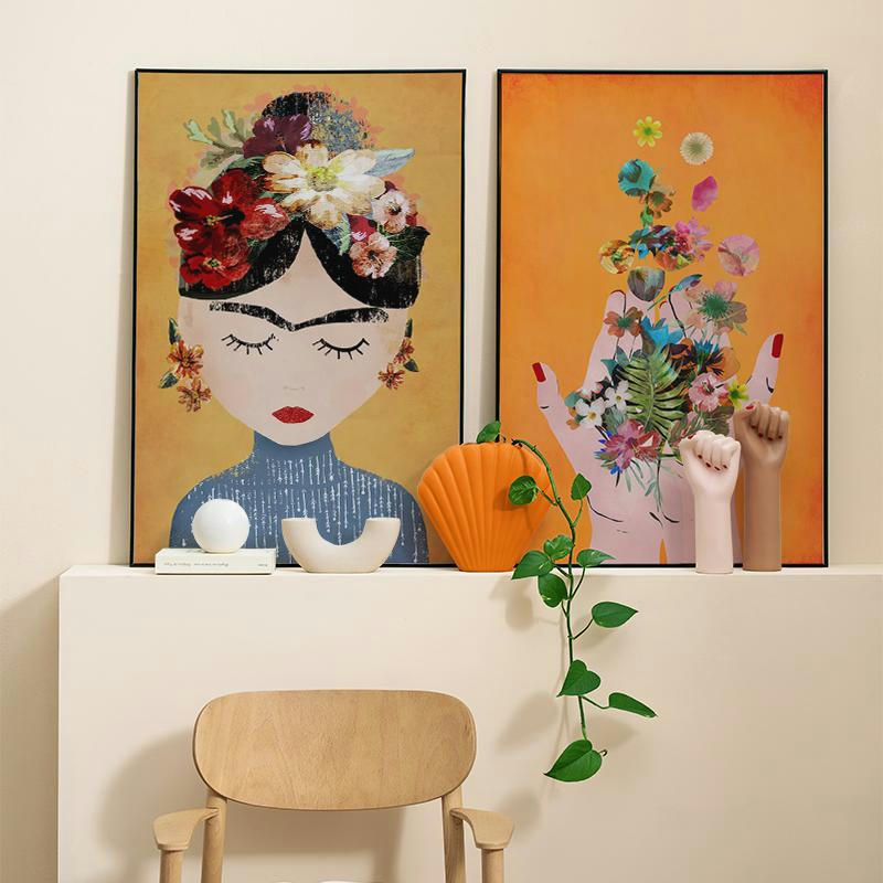 FRIDA - Affiche noir & rouge