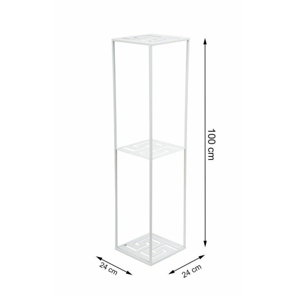 Nowoczesny stojący kwietnik 100 cm biały LOFT
