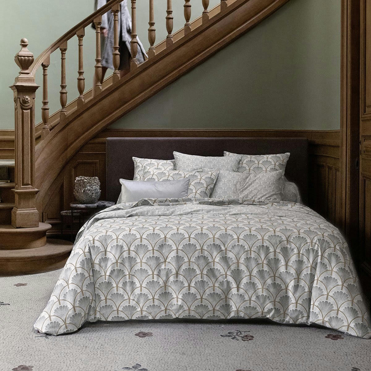 ARCHIVE - Housse de couette percale gris foncé 240x220 cm