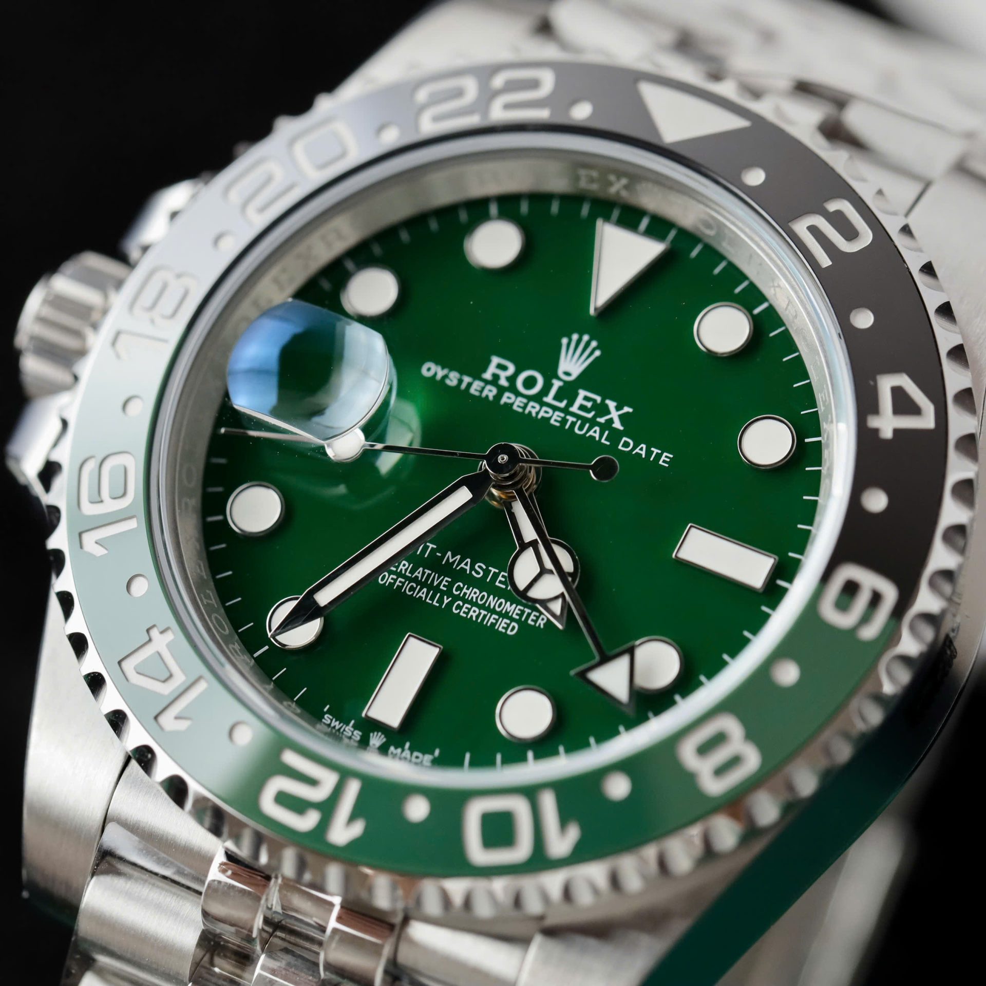 Rolex GMT-Master II 126729VTNR Absinthe 904L Steel Green Dial 40mm Jub Super Clone