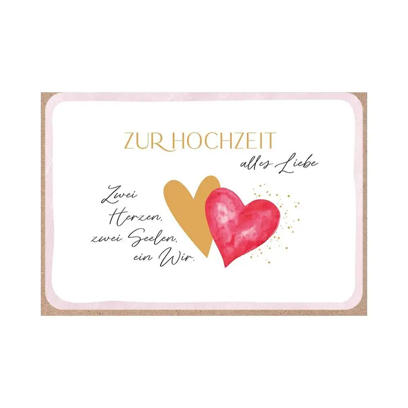 Karte Zwei Herzen