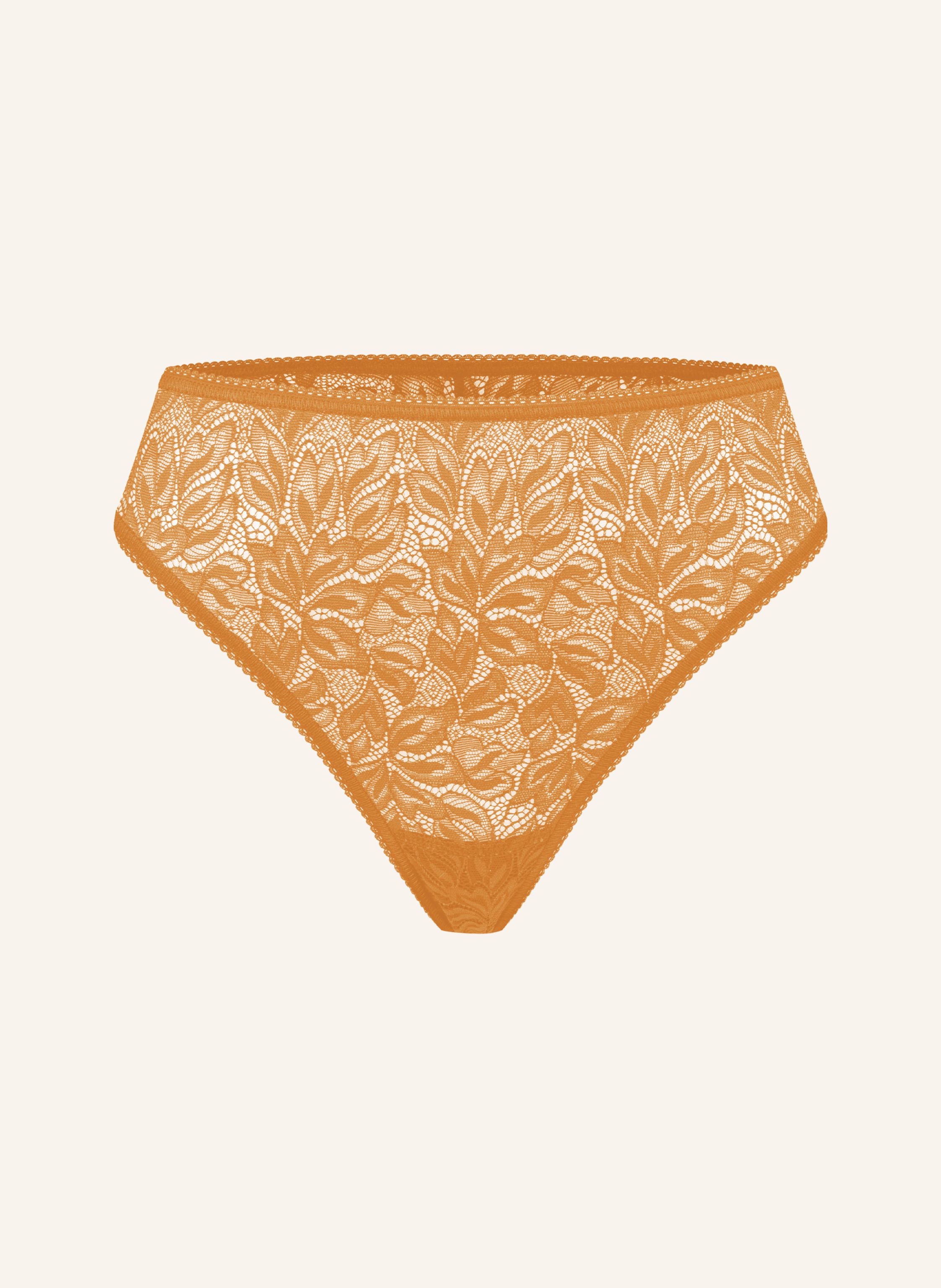 erlich textil Iconic Lace High Waist Brazil String aus Spitze - florales Motiv