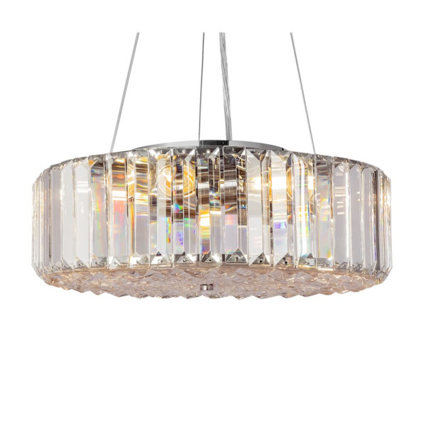 Lampa wisząca chromowana transparentna RECINTO 6xE27x60W Maytoni