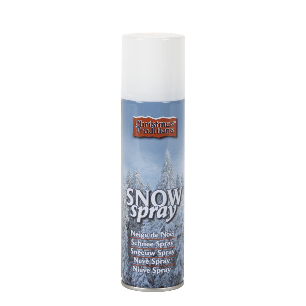 Bombe neige artificielle avec 8 pochoirs 150ml