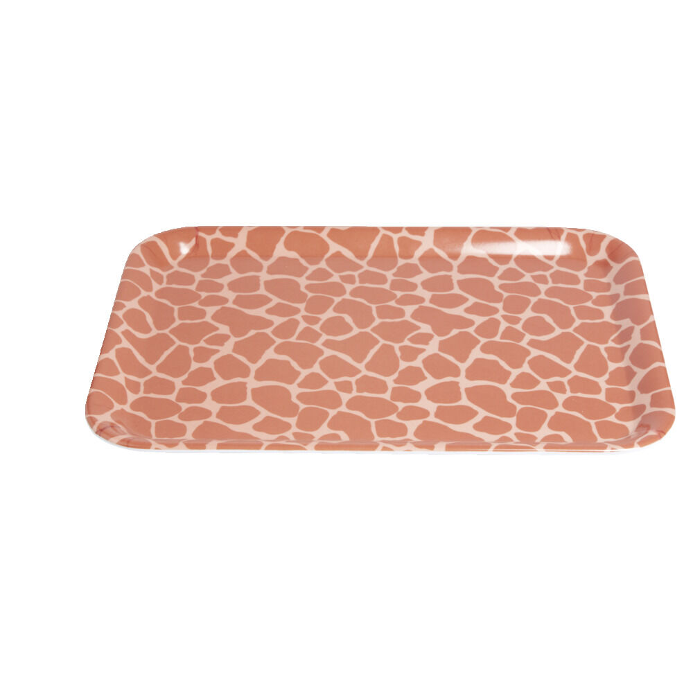 Plateau mélaminé orange 28,7x21,7x1,5cm