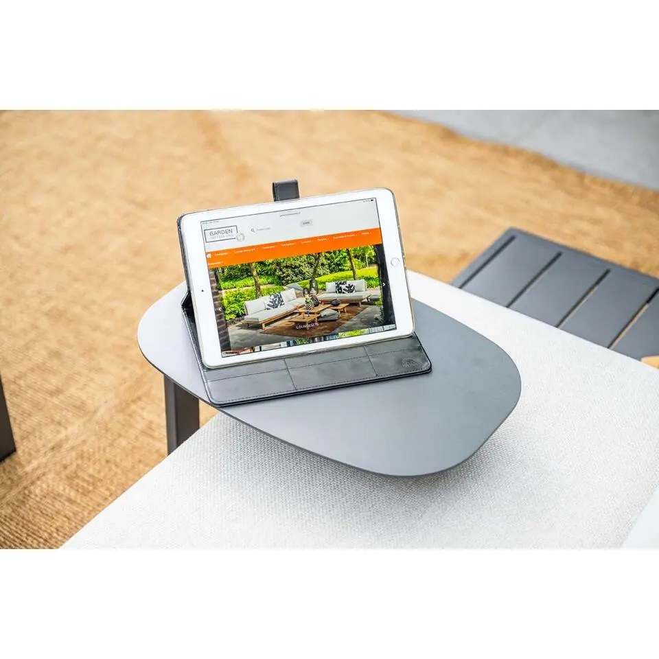 Lucca laptop tafel - 45x30xH51cm - carbon black