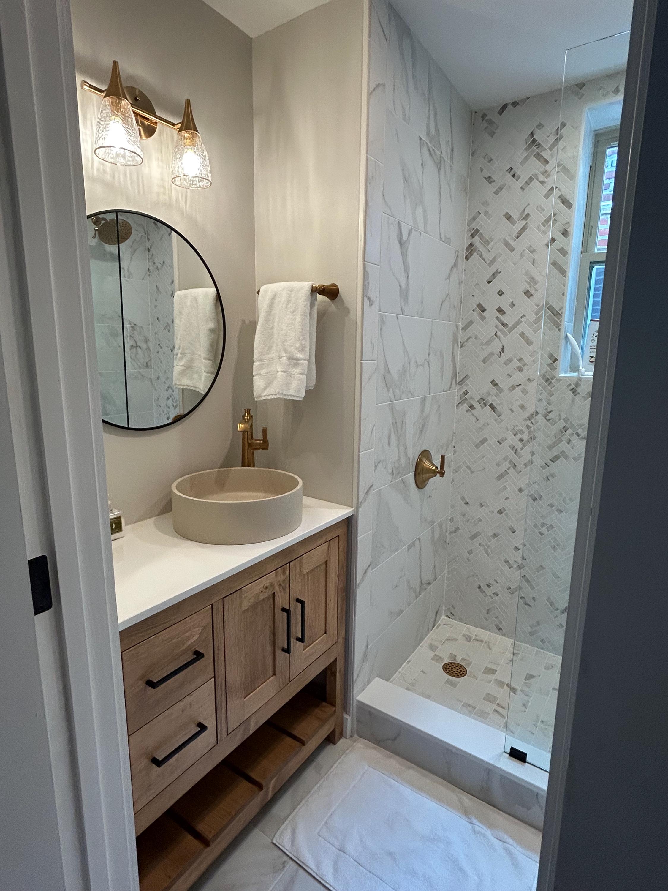 Harveston Single Sink Bathroom Vanity | Solid Wood Vanity, Handmade, USA Made, Custom Storage Cabinet, Free Shipping