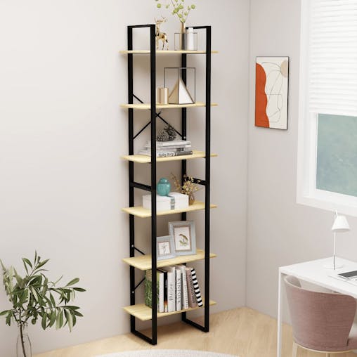 NNEVL Storage Shelf 60x30x210 cm Solid Pine Wood