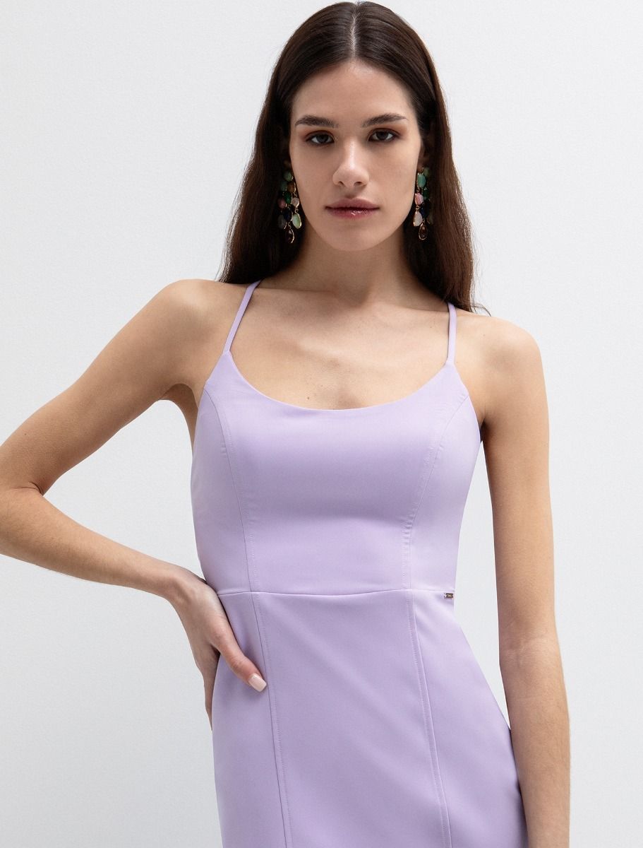 Pencil φόρεμα με χιαστί πλάτη