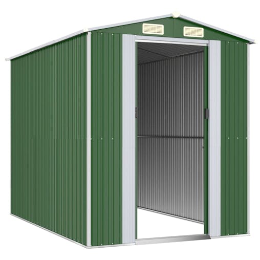 NNEVL Garden Shed Green 192x274x223 cm Galvanised Steel