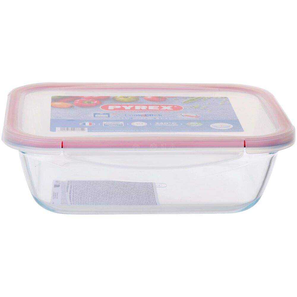 BoÎte de conservation Pyrex Cook Click 3,5L 30x23xH8cm