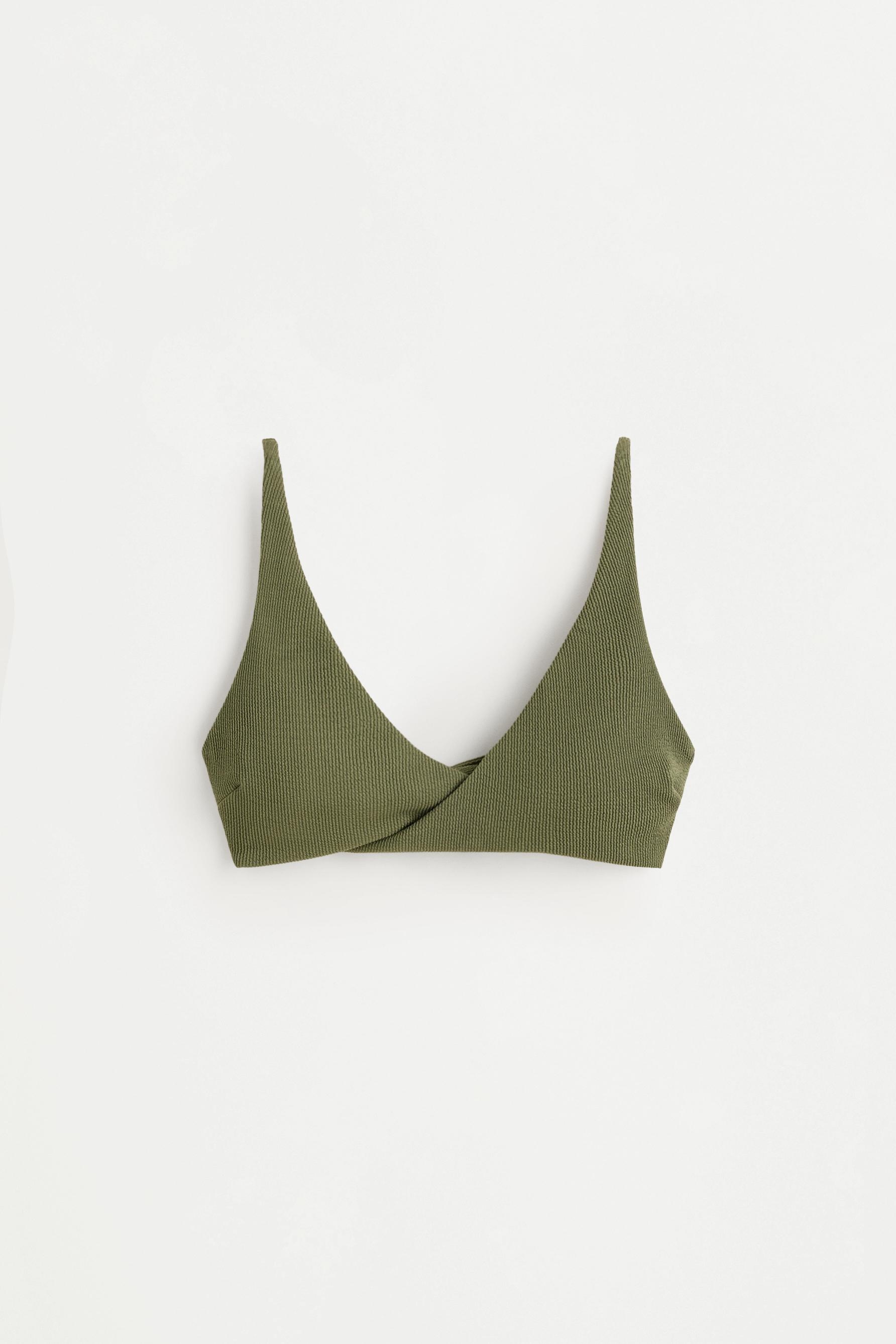 Sujetador bikini triángulo cruzado