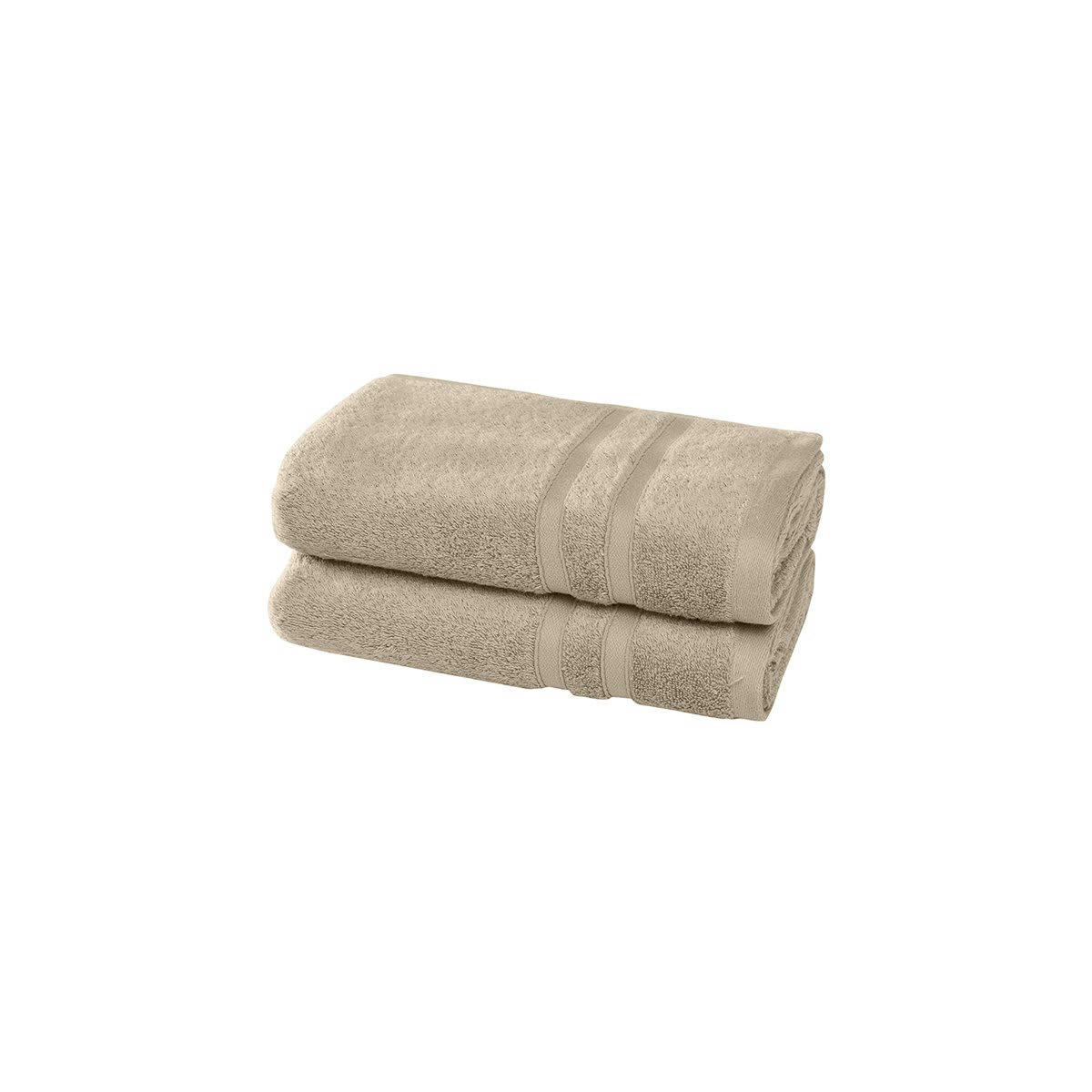 ORGANIKA - 2 serviettes en coton bio Corde 50x100 cm