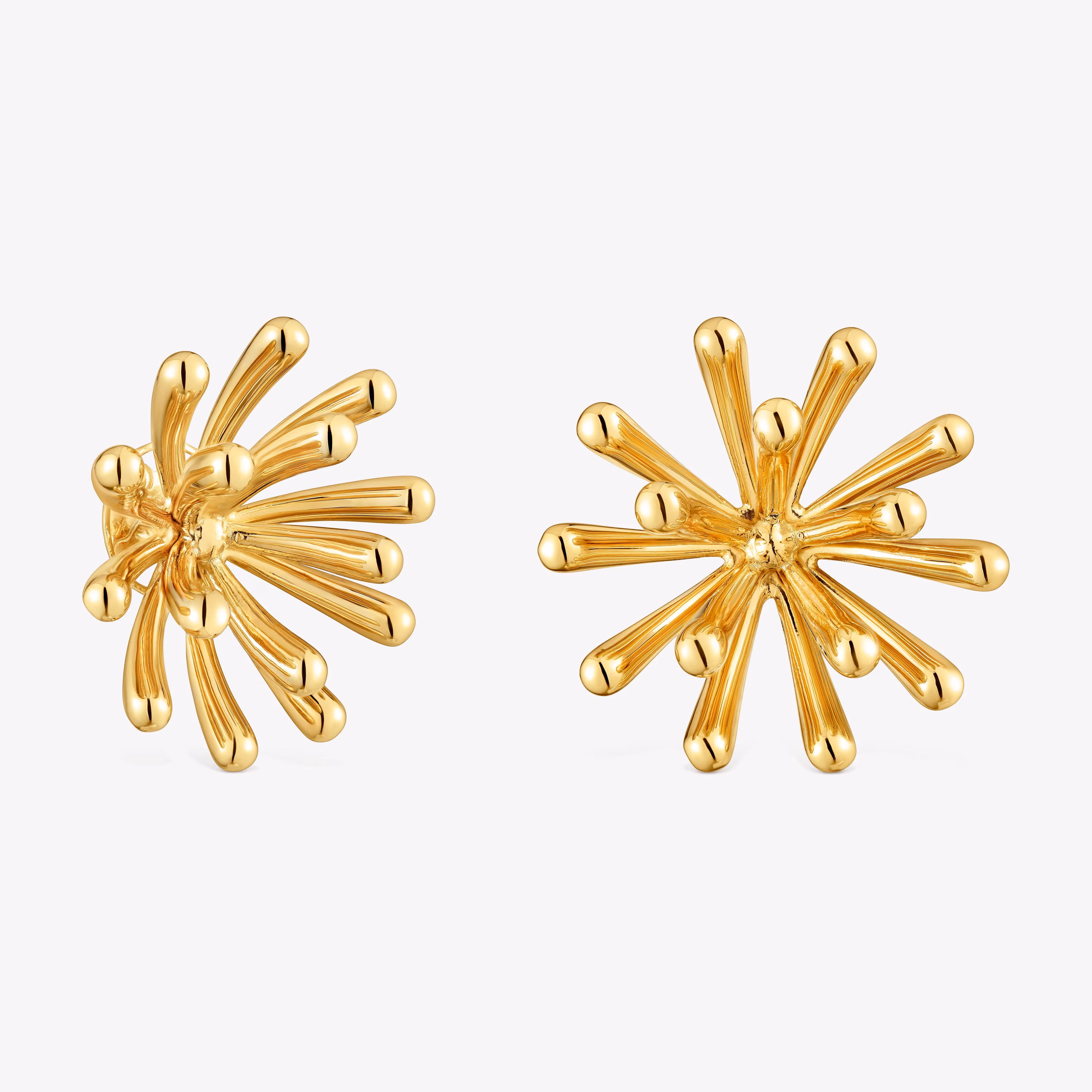 Pendientes con baño de oro 18 kt sobre plata 28 mm TOUS Garden