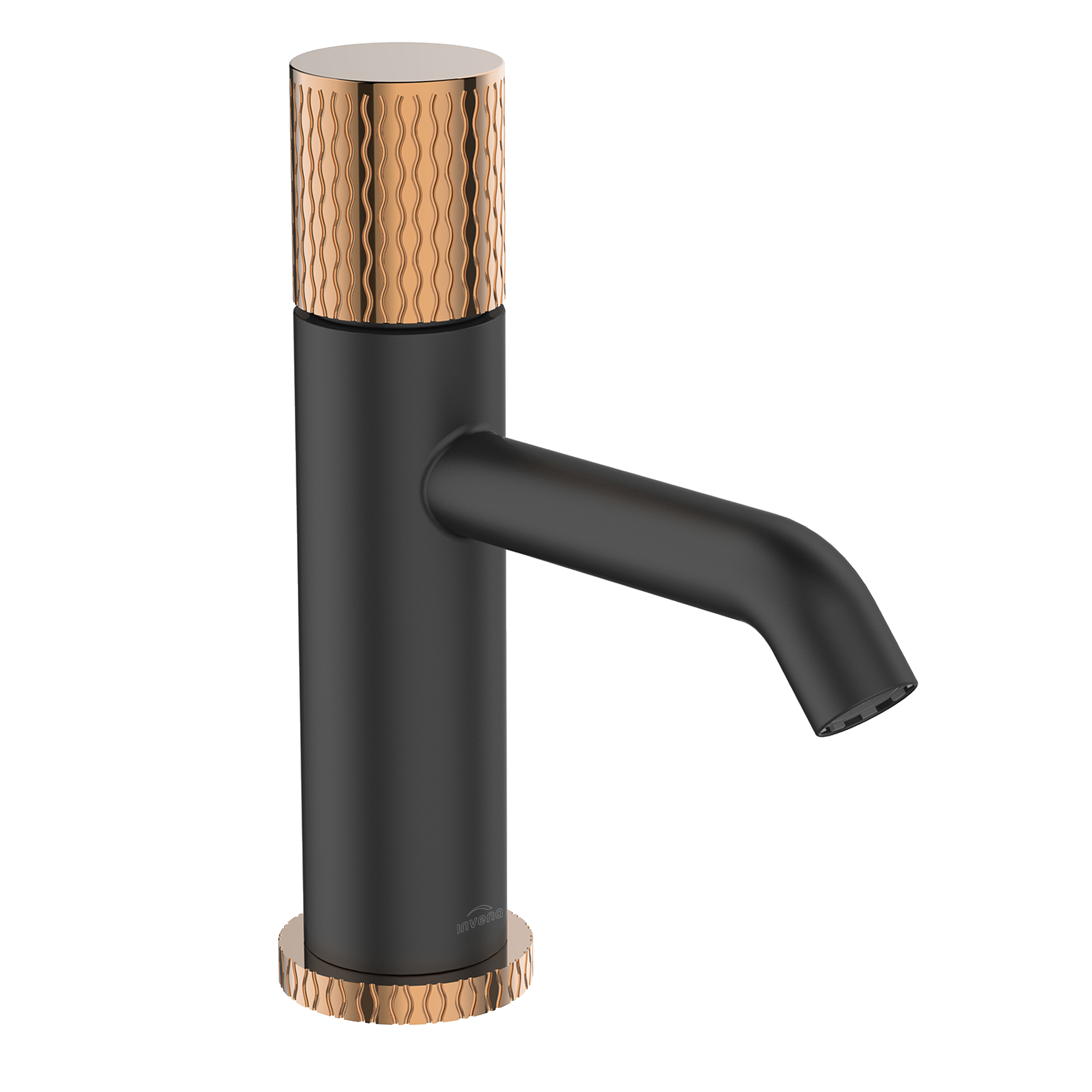 Bateria Umywalkowa Moonlight Invena Trend Czarna / Rose Gold