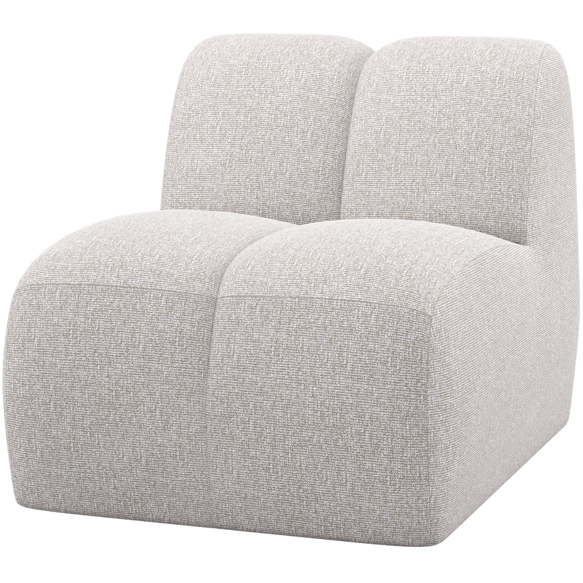 WOOOD 1-zits element Mojo - Bouclé - Ecru Melange - 74x84x97