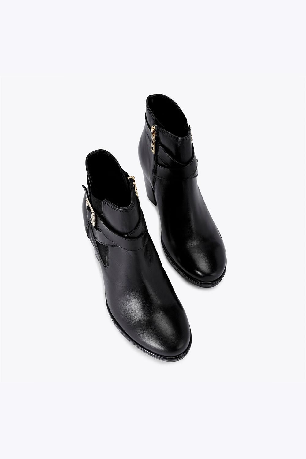 Carvela Silver 2 Ankle Wide Fit' Leather Boots