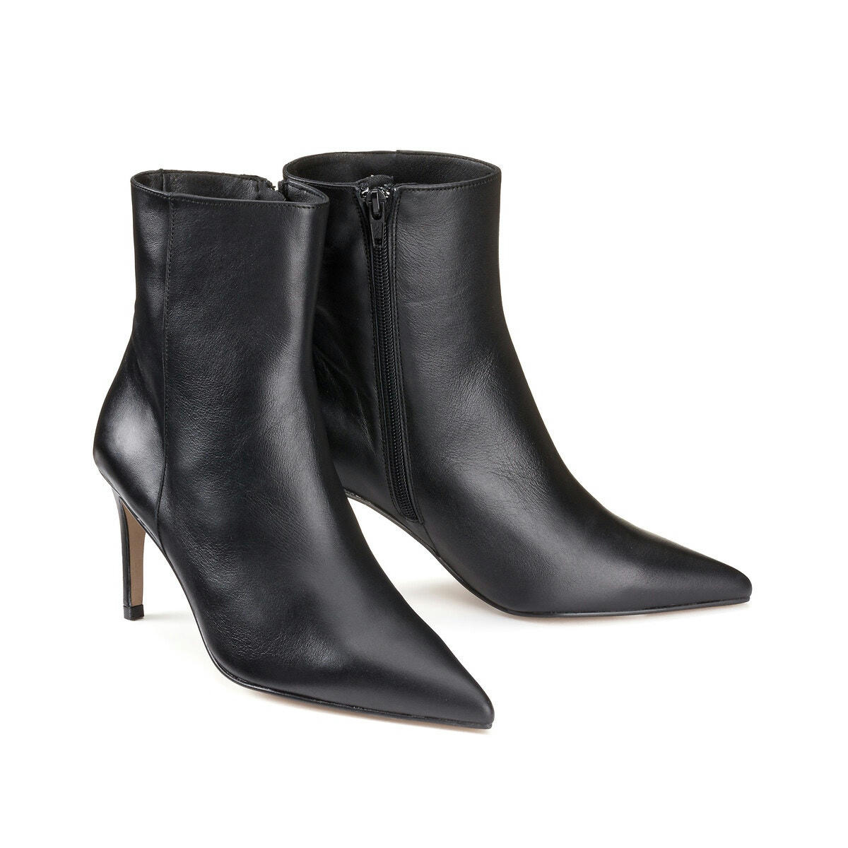 Boots en cuir talon aiguille