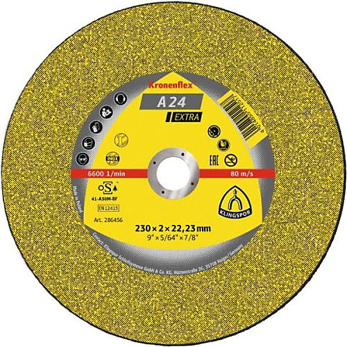Disque à tronçonner A 24 Extra - KLINGSPOR - 286456