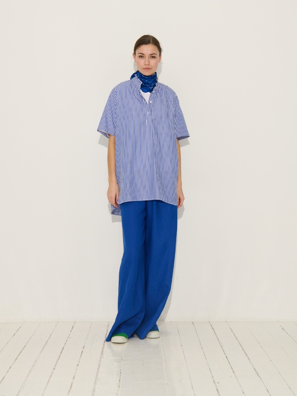 Chemise pharel rayure bleue