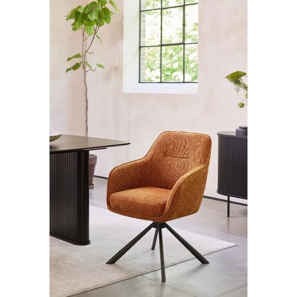 Nordic Home - Silvia eetkamerstoel - roestbruin