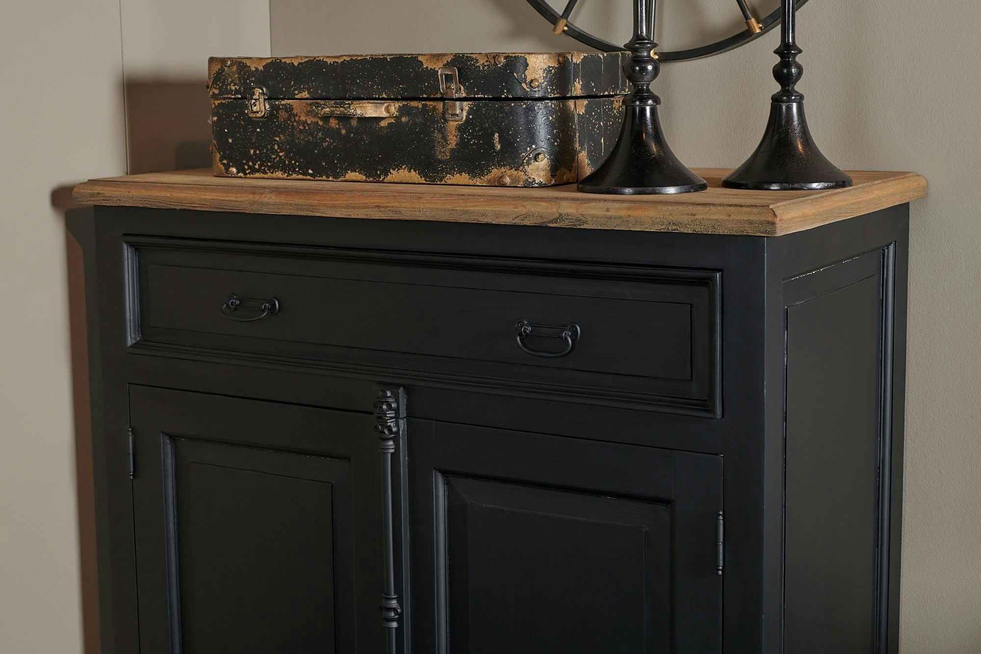 DALILA - Buffet parisien en bois 2 portes 1 tiroir