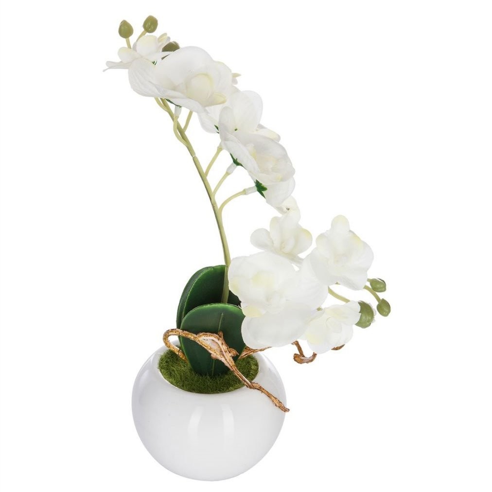 Sztuczny storczyk w donicy, 25 cm
