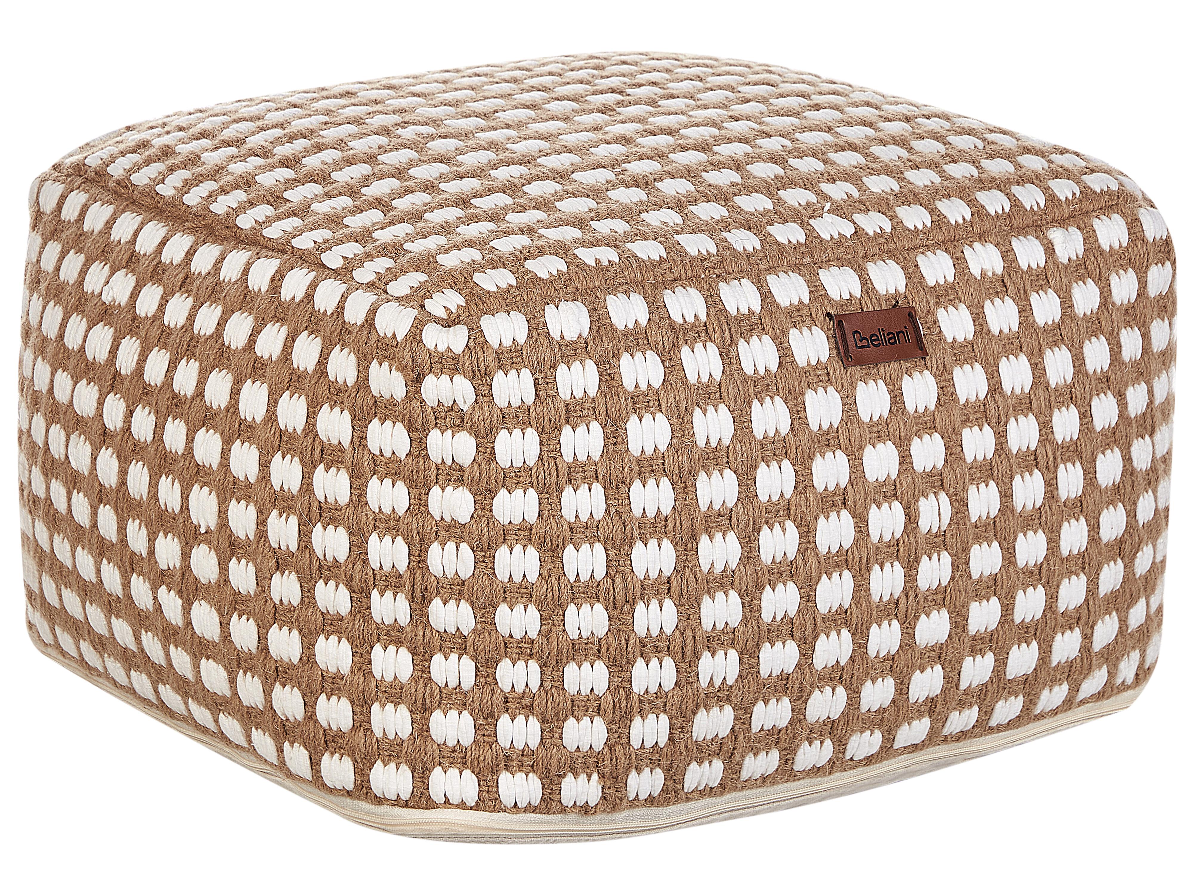 Pouffe CHILAR Cotton Beige