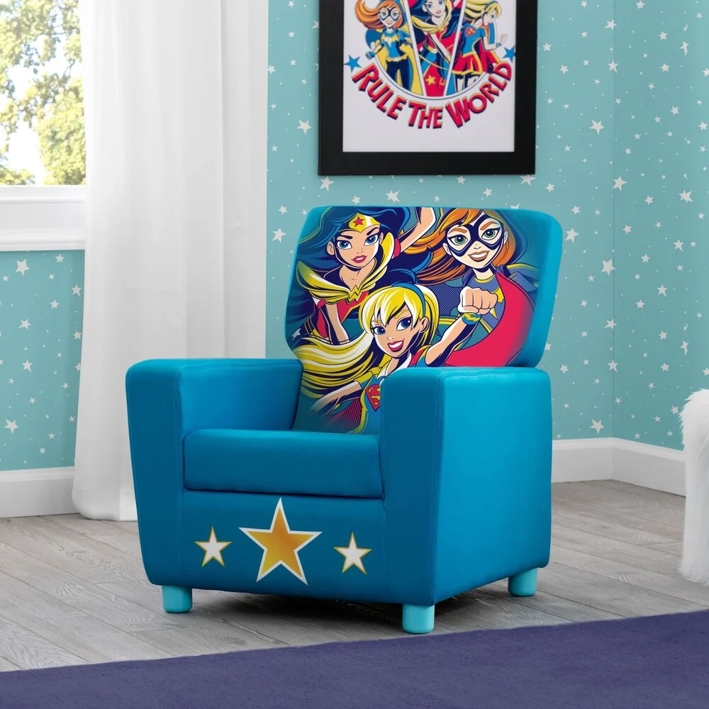 DC Super Hero Girl High Back Upholstered Chair
