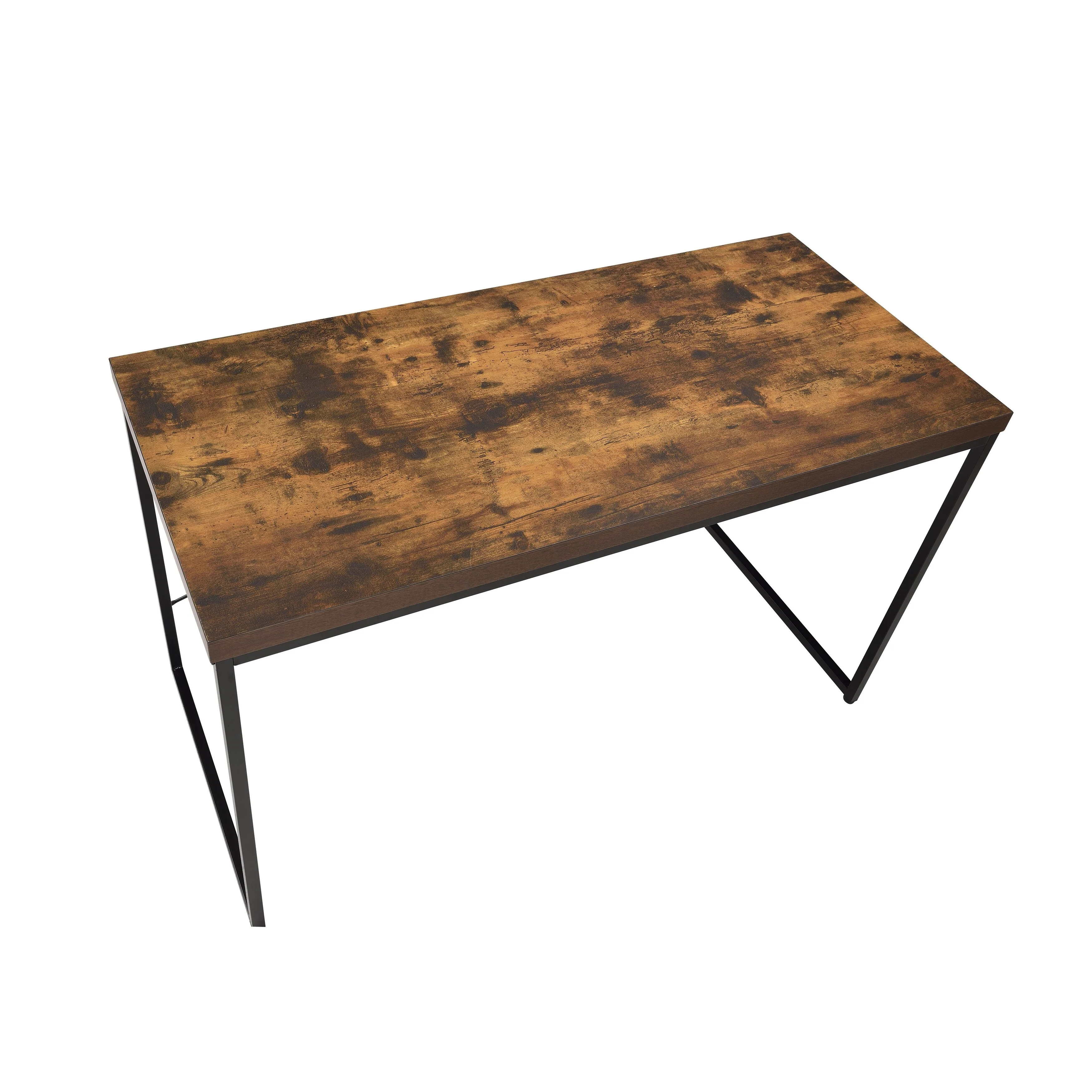 Bob Weathered Oak & Black Finish Writing Desk