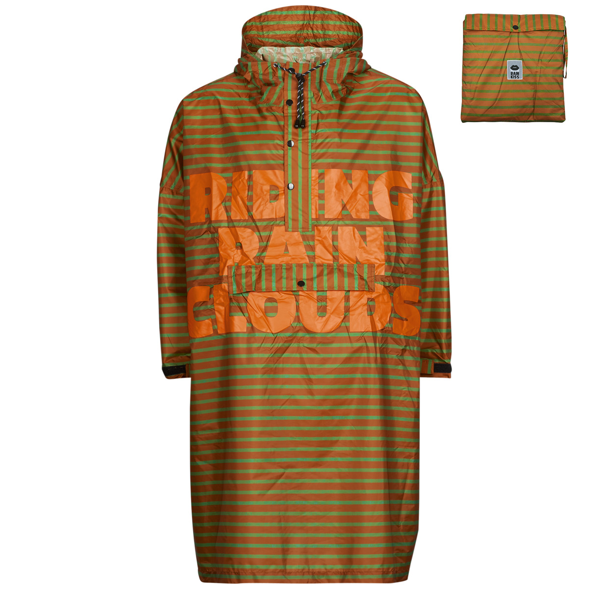 Rainkiss - BRETON BROWN GREEN TEXT - Multicolour